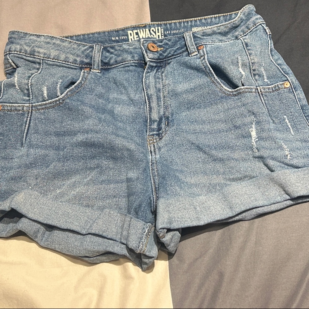 Rewash Light Blue Jean Shorts